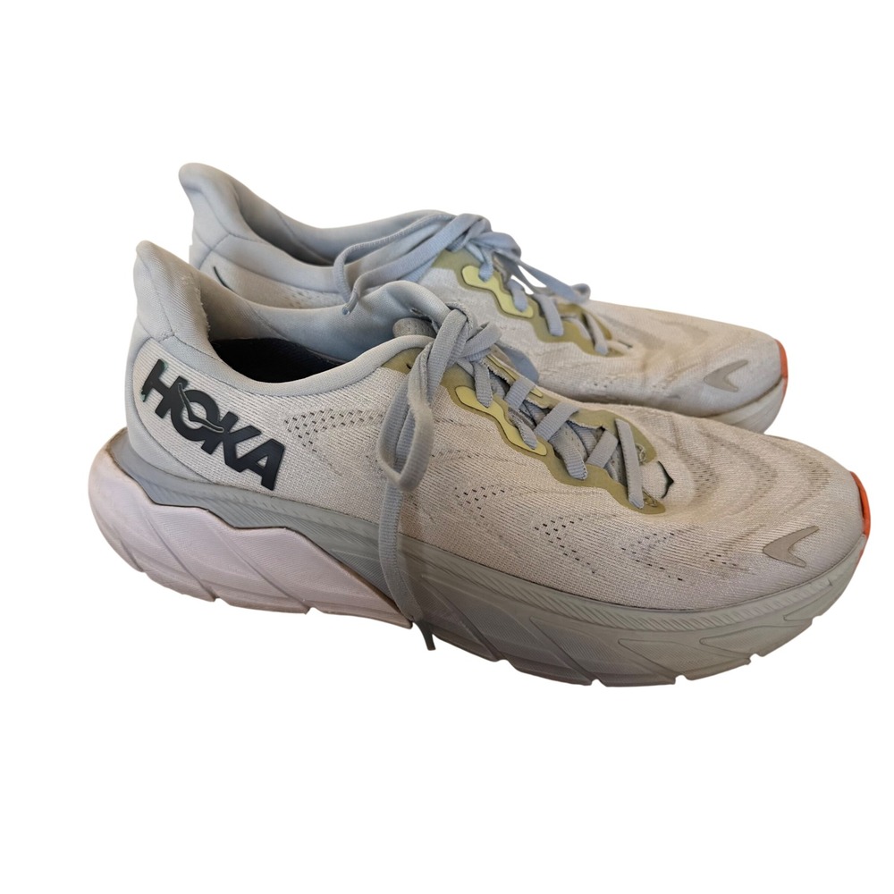 Hoka Arahi 6 Womens Running Shoes Blue Grey Orange Stability Sneakers 7B